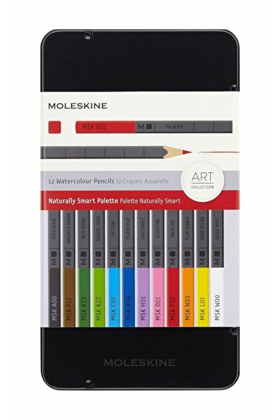 Moleskine Creioane într-o cutie metalică, 12 culori