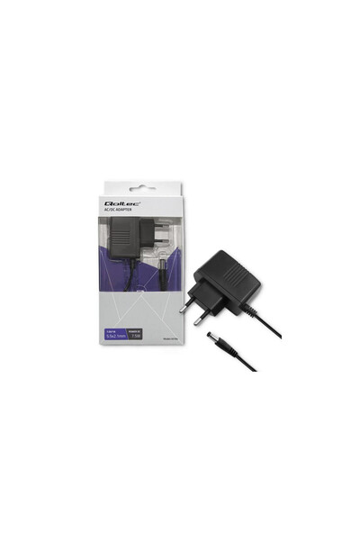 Qoltec 199762106 Sursă de alimentare plug-in 7,5W |   7,5 V |   1A |   5,5*2,1