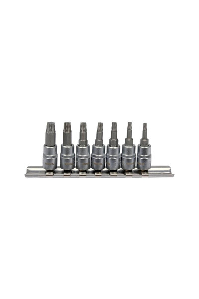 yato Cheie spirală pentru șuruburi prelucrate 1/4 " set 7 buc.