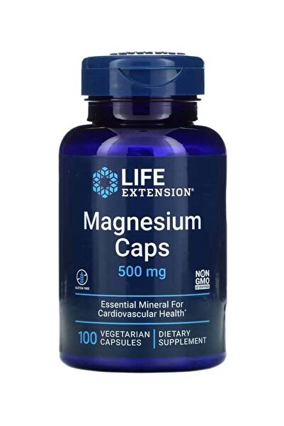 Life Extension كبسولات المغنيسيوم 500 ملغ مكمل غذائي - 100 كبسولة