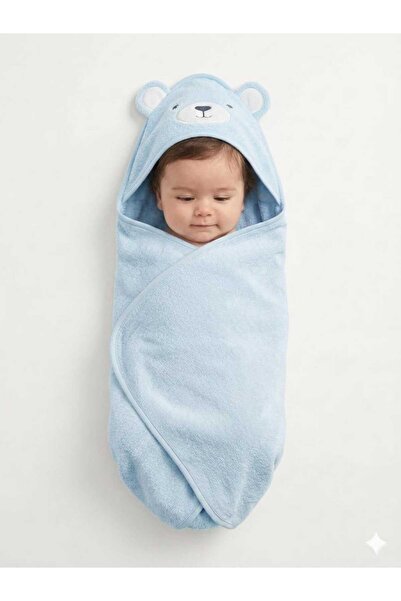 sea gulf Newborn Baby Towel with Hood Suitable for Newborns to 9 Months Old