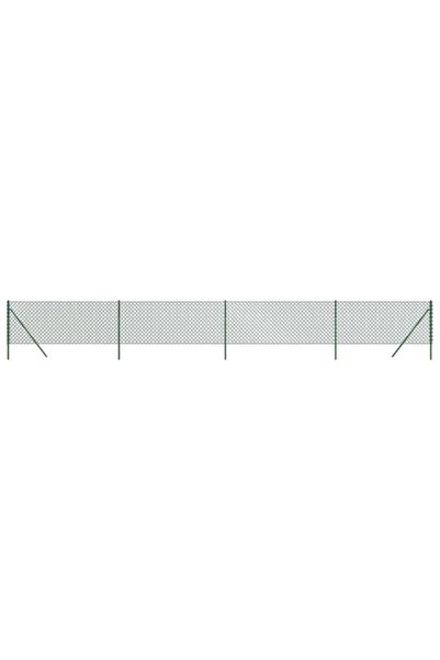 vidaxl Gard din plasă de sârmă, verde, 1,1 x 10 m