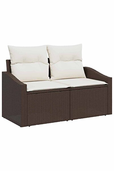 vidaxl Canapea de grădină cu pernă 123 x 62 x 69 cm poliratan