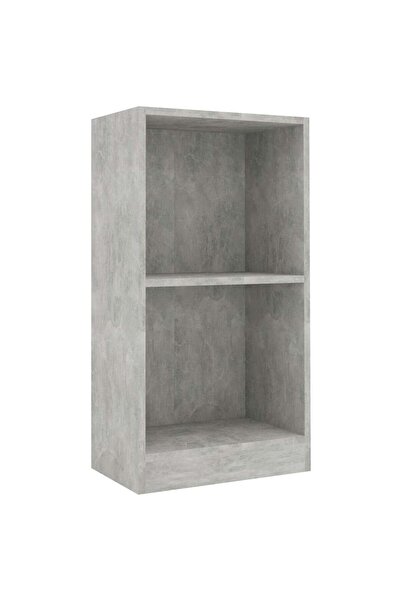 vidaxl Bibliotecă, gri beton, 40x24x75 cm, lemn prelucrat