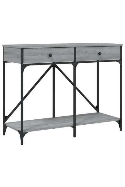 vidaxl Măsuță consolă, gri sonoma, 100x39x78,5 cm, lemn prelucrat