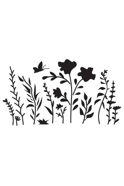 OEM Sablon decorativ Summer leaves, A4, reutilizabil, din plastic