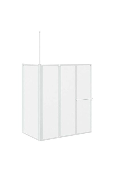 vidaxl Paravan de duș în formă de L 70 x 120 x 137 cm, pliabil în 4 panouri
