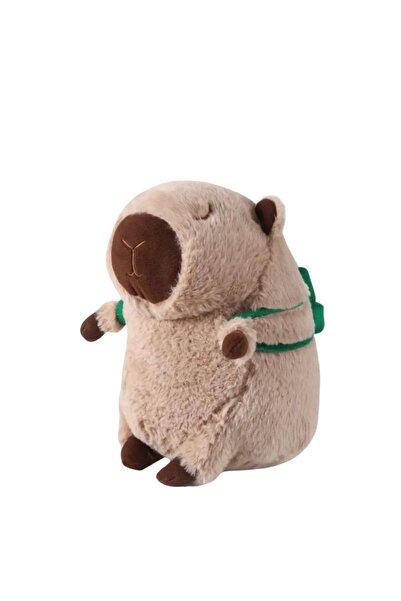 charisa Peluş Kahverengi Capy Bara Çantalı Çocuk Oyuncak