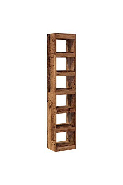 vidaxl Dulap cu cărți/Separator de cameră Lemn vechi 40x30x198 cm