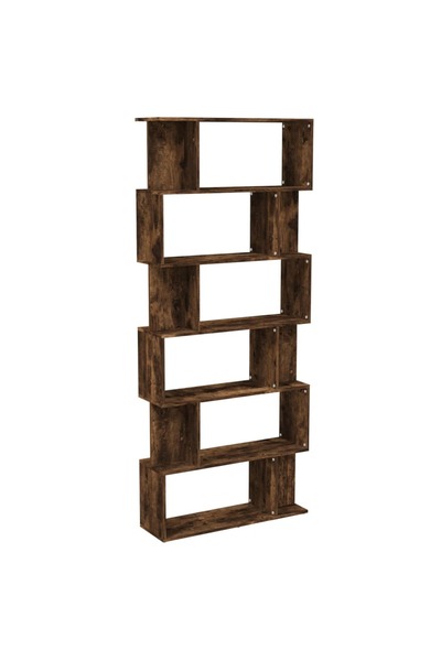 vidaxl Bibliotecă/Separator stejar fumuriu 80x24x192 cm lemn prelucrat