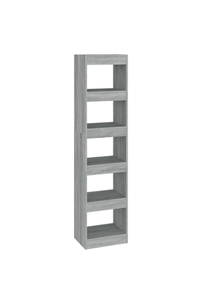 vidaxl Bibliotecă/Separator cameră, gri sonoma, 40x30x166 cm