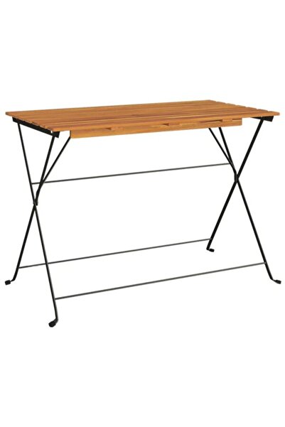 vidaxl Masă pliabilă tip bistro, 100 x 54 x 71 cm, din lemn masiv de salcâm ș...