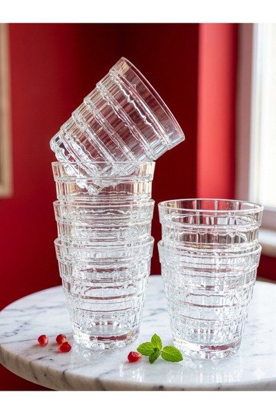 çukurova home Imported Rcr Stack Model Soft Drink Cup (6 Pieces)