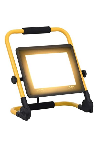 vidaxl Proiector LED cu mâner, Alb cald, 100 W