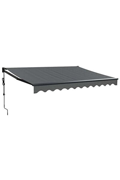 vidaxl Copertină retractabilă automată, Antracit, 3,5 x 2,5 m