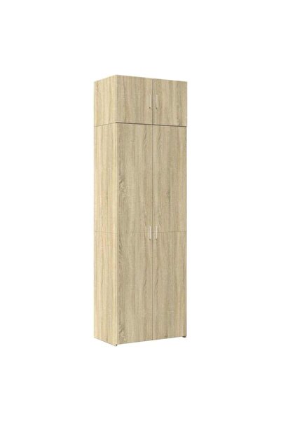 vidaxl Dulap de depozitare, stejar Sonoma, 70 x 42.5 x 225, lemn prelucrat