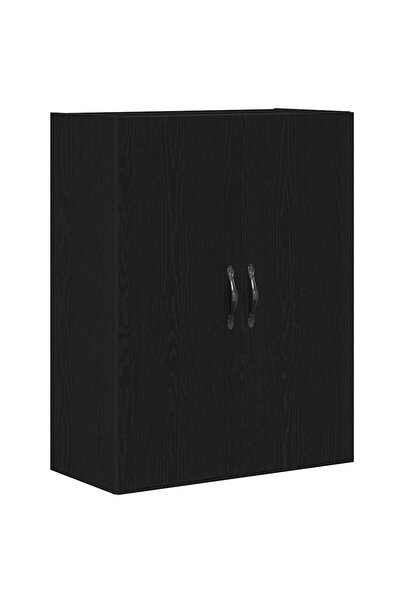 vidaxl Cabinet suspendat Stejar Negru 69,5 x 34 x 180 cm Lemn compozit