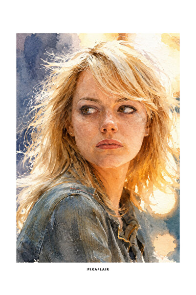Pixaflair - Legends - Emma Stone - Çerçevesiz Poster
