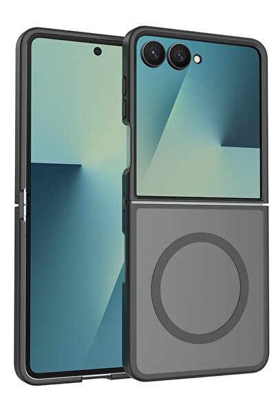Rivor Samsung Galaxy Z Flip 7 Uyumlu Kılıf Kamera Yükseltili Magsafe Şarj Öze...