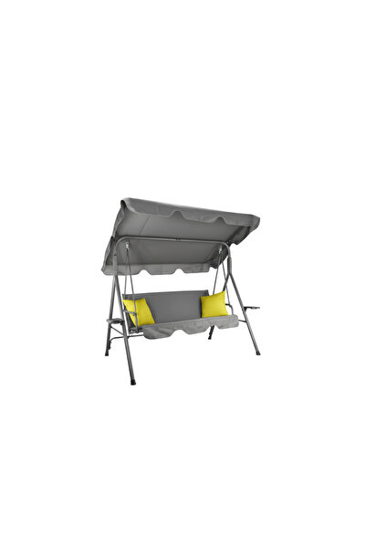 JollyMag Balansoar gradina acoperit, gri, 3 locuri, maxim 220 kg, perne, Joll...