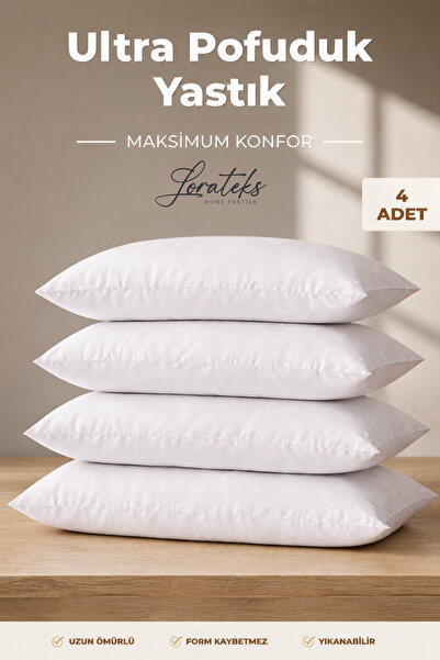 Lorateks Relaxează-te |   Set de 4 perne umplute cu fibre de silicon |   800 ...