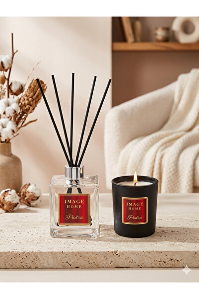 Evsun Home Collection PUDRA BAMBU ÇUBUKLU ODA KOKUSU 300ML + MUM 110 GR PREMİ...