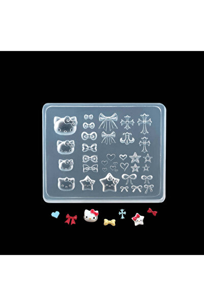 Beauty Box 1 Adet Gotik Desenli 3D Nail Art Poly Jel & Reçine Kalıbı – Kedi, ...