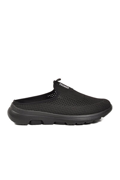 noka Black Mesh Lightweight Unisex Slippers Nina g