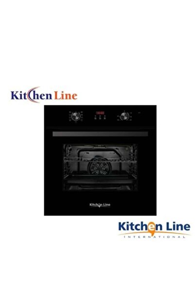 Kitchen Line فرن كهربائي 60 سم - سعة 70 لتر - 8 وظائف مع شواية ومؤقت رقمي
