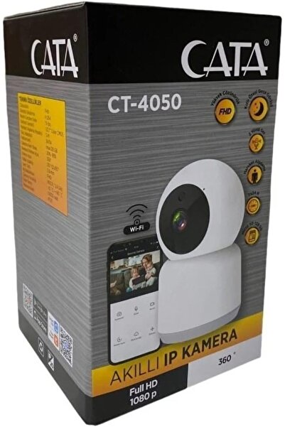 CT-4050 Kablosuz Akıllı Güvenlik Kamerası - Full Hd 1080P Gece Görüşlü 2 Yönlü Ses Hareket Algılama