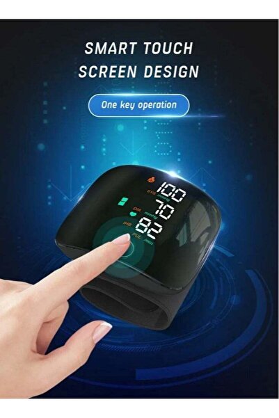 zeetwo Digital Wrist Blood Pressure Monitor, Adjustable Cuff, 2x99 Memory, Large Display Voice