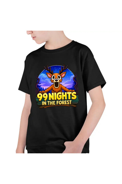 OEM Tricou Copii Baieti 99 Nights Padure Roblox