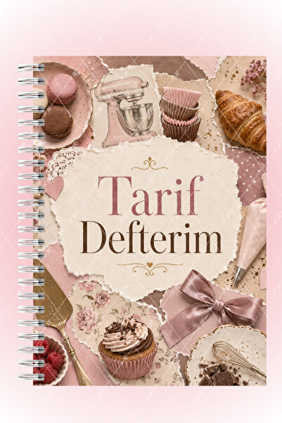 Mimu Art Studio Tarif Defteri Spiralli A5 48 Sayfa Yemek Tarifi Not Defteri 8