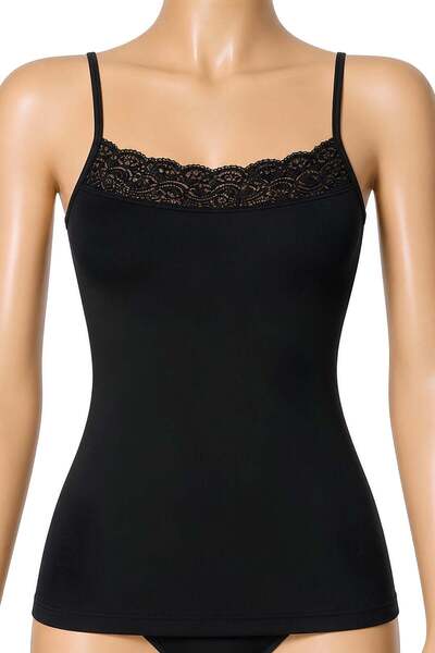 YILDIZ Lycra Lace Women's Undershirt Black 3-Pack