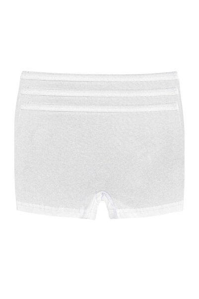 YILDIZ Lycra Women's Boxer White 3-Pack