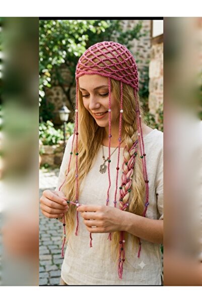 meryemin butiği قبعة مطرزة بالخرز مصنوعة يدويًا