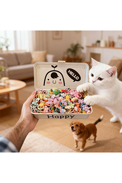 choice2 50 Randomly 100Pcs/50Pcs Pet Hair Accessory Set, Cute Designs of Flow...