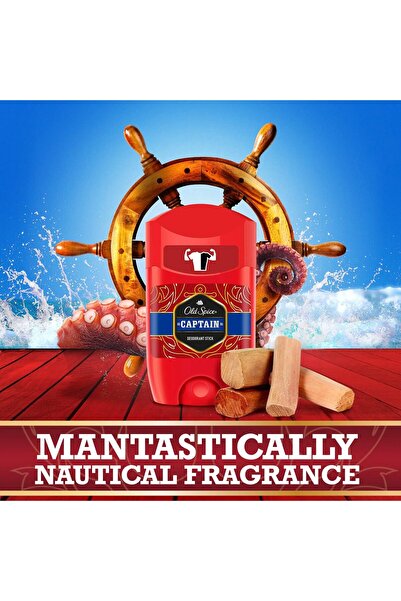 Old Spice Captain Deodorant Stick For Men, 3 x 50 ml