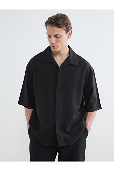 LC Waikiki Esvab • Modern & Distinctive Relax Fit Cuban Roba Collar Men's Shirt