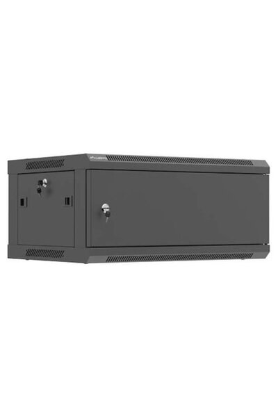 Lanberg Dulap metalic, rack 19 inch, 4U, 600x450mm, negru, cu uși metalice