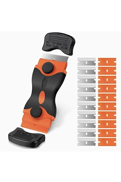 DAMUR Racletă multifuncțională pentru sticlă și ceramică, ergonomică, mâner a...