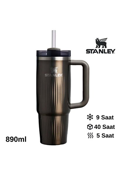 Stanley كويينشر ®   H2.0 كوب ترمس مضلع مع شفاطة 0.89 لتر، قارورة مع شفاطة بلا...