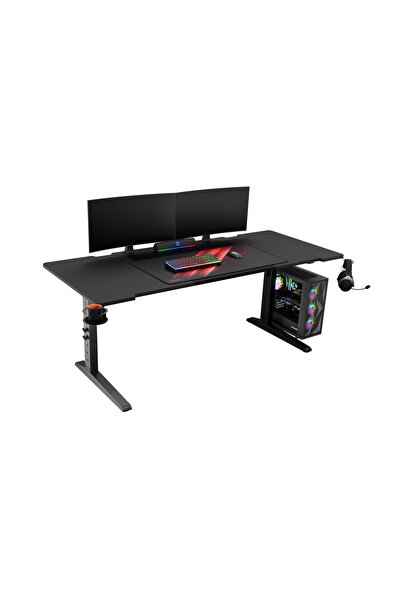 Genesis Birou de gaming Holm Modular 180 RGB, reglabil pe înălțime, negru