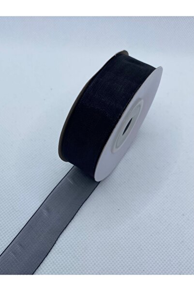 Lorin hobi Black 2 cm 20 Meters Organza Tulle Ribbon