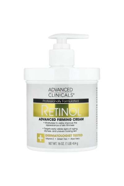 Advanced Clinicals Retinol, Firming Cream, 16 oz (454 g)