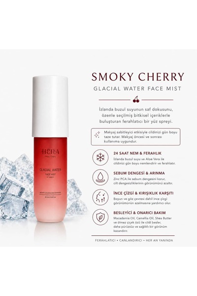 Fiolas Hena Smoky Cherry Buzul Suyu Yüz Misti 90 ML