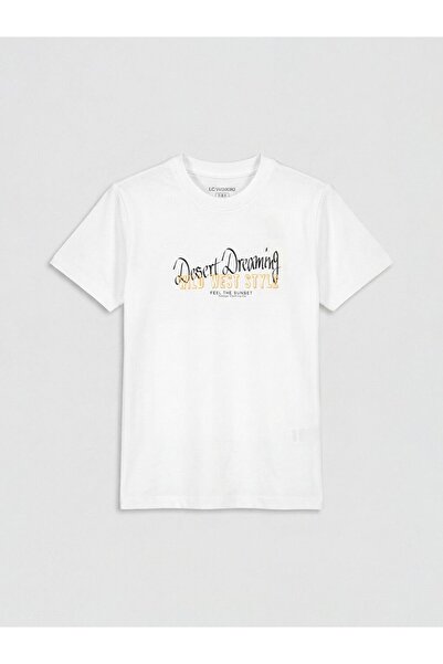 LC Waikiki Crew Neck Printed Boy's T-Shirt