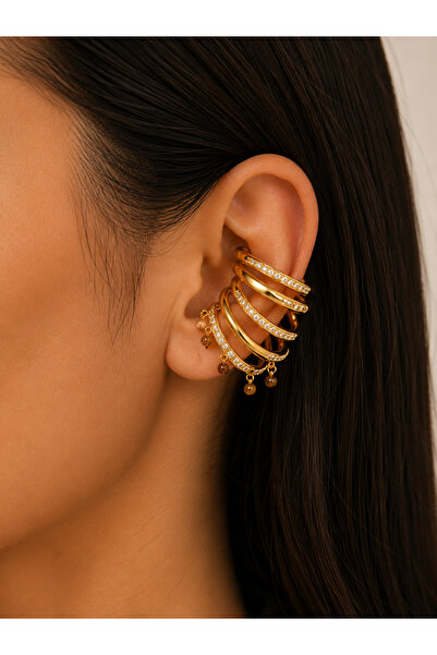 Golden Orbit Ear Cuf