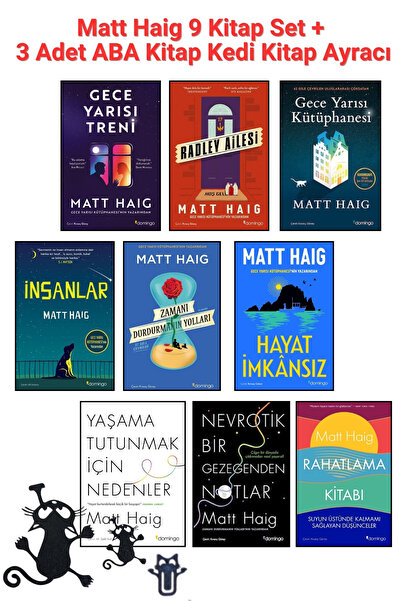Domingo Yayınevi Matt Haig Seti - 9 Kitap Set - Gece Yarısı Treni, Gece Yarıs...