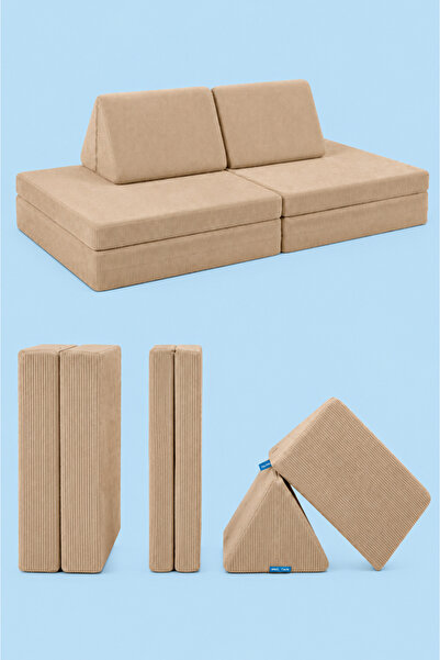 GOOD NİGHT Funbed Sofa Çocuk Oyun Koltuğu, Modüler Katlanır Yatak ve Oyun Min...